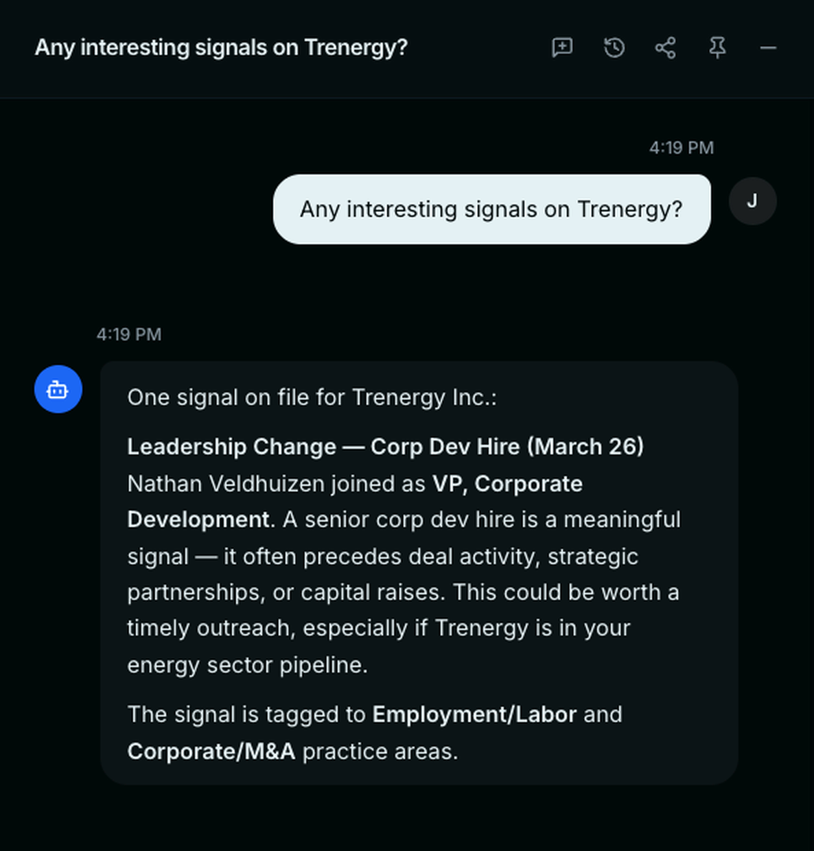 Proactive Chat — natural-language interface to your relationship network